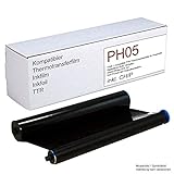 Kompatible Thermotransferfolie als Ersatz für Philips PFA 351 und PFA 352 passend für Philips Magic 5 Faxgeräte Kapazität 140 Seiten, mit Chip, schwarz