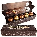 Thoughtfully BomBombs Kakao-Bomben - 5 leckere Schokoladenkugeln mit Mashmallow-Füllung für heiße Schokolade / Kakao