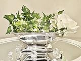 DRULINE Dekoschale Silber Keramik Tisch Deko Schale Weihnachten Dekoration