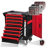 Royaltronic Werkstattwagen RT8X8 Werkzeugwagen 8 Schubladen mit Werkzeug befü