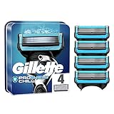 Gillette ProShield Chill Rasierklingen für Herren, mit 5 Anti-Reibungs-Klingen für eine gründliche und langanhaltende Rasur, 4 Ersatzteile