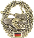 Original Bundeswehr Barettabzeichen aus Metall in verschiedenen Sorten zur Auswahl Farbe Panzertruppe