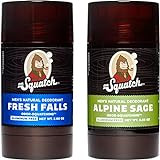 Dr. Squatch Men's Natural Deodorant - Aluminiumfreies Deodorant - Alpiner Salbei + Fresh Falls (78.4 ml, 2er-Pack)