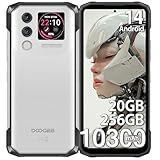 DOOGEE Blade 10 MAX Outdoor Handy Ohne Vertrag Android 14,10300mAh, 20GB+256GB/2TB TF Outdoor Smartphone Ohne Vertrag, 6.56' FHD+, 50MP+8MP, 1.54' IPS-Multifunktionsdisplay auf der Rückseite,NFC/IP68