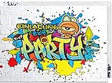 Erik Anderson 15 x Einladungskarten Kindergeburtstag (A6) - Graffiti Partyeinladungen zum Kinder Geburtstag für Jungen, Mädchen, Jugendliche & Teenager - Einladungen zur Geburtstagsfeier