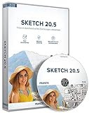 FRANZIS Sketch 20.5|Bildbearbeitung|für Windows und Mac|Fotos in täuschend echte Zeichnungen umwandeln|incl. Photoshop-Plug-in|Disc|Disc
