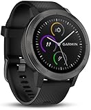 Garmin vivoactive 3 GPS-Fitness-Smartwatch - vorinstallierte Sport-Apps, kontaktloses Bezahlen mit Garmin Pay, Gunmetal (Generalüberholt)
