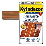 Xyladecor® Holzschutz-Lasur 2 in 1 Kastanie 5 l - auch für druckimprägnierte Holzbauteile