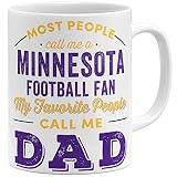 OM3® Minnesota-Fan Tasse | Keramik Becher | American Football Mug | 11oz 325ml | Beidseitig Bedruckt | W