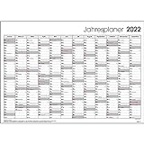 2022 Kalender Poster Grau DIN A1 Jahresplaner Wandplaner Wandkalender 2022 gefalzt Wandkalender 2022 / Wandplaner 2022 Posterkalender Jahresplaner Jahresübersicht