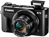 Canon PowerShot G7 X Mark II Digitalkamera (klappbares 7,5cm Display, 20,1 Megapixel, 4,2 Fach optischer Zoom, Touchscreen, WLAN, F1.8-2.8 Objektiv, optischer Bildstabilisator, Full HD), schwarz
