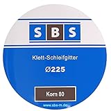 SBS Schleifgitter | Ø225 mm | Korn 80 | 25 Stück | für Langhalsschleifer Korn wählbar