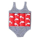 ESHOO Kinder Jungen Mädchen Floatation Badeanzug mit verstellbarem Auftrieb Baby Schwimmanzug Schwimmweste Einteilige Bademode Badeanzug