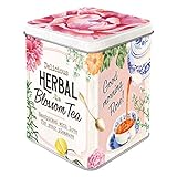 Nostalgic-Art Retro Teedose, Herbal Blossom Tea – Geschenk-Idee für die Küche, Aufbewahrung für losen Tee und Teebeutel, Vintage Design, 100 g