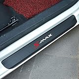 4 Stück Auto Einstiegsleisten Schutzfolie für Fo-rd Fiesta Focus ST-Line C-MAX S-MAX Türschwelle Lackschutz, Kohlefaser Aufkleber Kantenschutz Styling Tuning Zubehör, S~MAX
