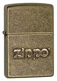 Zippo 60002307 PL Stamp Feuerzeuge, Messing, Edelstahloptik, 1 x 3,5 x 5,5 cm