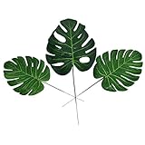 WINOMO Tropische Blätter Künstliche Palme Blätter Kunststoff Pflanz für Haus Büro Dekoration 10pcs - Größe S