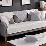 YANGYAYA Volltonfarbe Sofa Decken,Multi-Size plüschsofa Cover Wasserdicht Anti-rutsch Verdicken Couch sofakissen Dekoration-möbel-beschützer sektionaltore-Weiß 70x150cm(28x59inch)(1PCS)