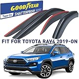 Goodyear Windabweiser für Toyota RAV4 2019-2021 Autofenster Regenschutz, Regenabweiser, Anklebbare Deflektoren, 4 Stück