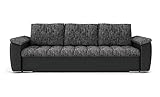 Couch Vegas III mit Schlaffunktion! Best Sofa! Couch mit Bettkasten! (LAWA 17 + Soft 11)
