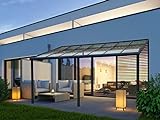 VITRO Terrassenüberdachung Echtglas Aluminium Carport Bausatz 7x4 6x3 5x3 5x3,5m (4 x 3m)
