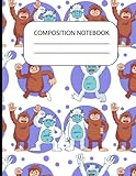 Bigfoot Composition Notebook: Wide Ruled Lined Paper For Workbook Back to School And Home College Writing Notes
