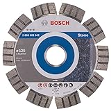 Bosch Professional Diamanttrennscheibe (für extrem hartes Gestein, Ø: 125 mm, Zubehör für Winkelschleifer)