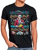 CottonCloud Griswold Bescherung Herren T-Shirt Clark Xmas Weihnachten Weihnachtspullover Pulli Ugly Sweater Strick, Größe:4XL