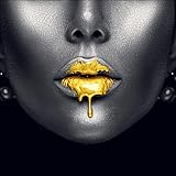 Pro-Art Glasbild Golden lips II, 30x30