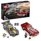 LEGO 76903 Speed Champions Chevrolet Corvette C8.R & 1969 Chevrolet Corvette Spielzeugauto, Modellauto zum selber Bauen, Rennwagen