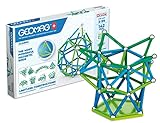 Geomag Classic - 142 Teile - Magnetisches Konstruktionsspielzeug für Kinder - Green Line - Lernspiel aus 100% Recyclingkunststoff