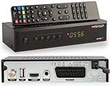 RED OPTICUM AX 300 Plus Sat Receiver mit PVR I Digitaler Satelliten-Receiver HD 1080p - HDMI - SCART - USB - Coaxial Audio I Receiver für Satellitenschüssel Schw