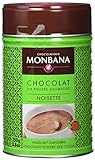 Monbana Schokoladenpulver Haselnuss 250g Dose (mind. 32% Kakao), 1er Pack (1 x 250 g)