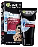 Garnier Gesichtsmaske, Kohle Peel-Off, Anti-Mitesser, für unreine Haut, Hautklar