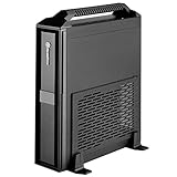 SilverStone SST-ML08B-H - Milo Mini-ITX schmales HTPC Desktop Gehäuse mit Handgriff, schw