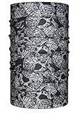 HeadLOOP Multifunktionstuch schwarz Totenkopf Loop Schlauchtuch Schal Halstuch Kopftuch Microfaser