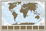 Stiefel Rubbelkarte Staaten der Erde, ohne Metallbeleistung: Wandkarte / Poster. Weltkarte zum Freirubbeln einzelner Länder und Interessensgebieten