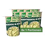 Knorr Pasta Snack Pot Brokkoli & Käse leckere Instant Nudeln fertig in nur 5 Minuten 8 x 62 g