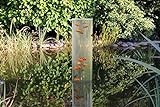Wasserkunst Fischsäule 100 cm x 20 cm Durchmesser | Fischturm aus PLEXIGLAS | Fischfahrstuhl für Fische | 3 mm Wandstärke aus transparentem Acrylglas für Goldfische für Ihren Teich