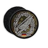 Copytec Patch Fallschirmjäger Barettabzeichen Bundeswehr Flecktarn Adler Deutschland Abzeichen Wappen Aufnäher Uniform #20798