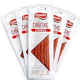 Spanische Chorizo Snacks - Chorizo Paprikawurst Sticks - ideale Ergänzung zu Ihrer Paleo- oder Keto-Diät - reich an Protein in 5 Packungen à 60g (300g) - Gluten Free
