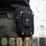 SANVA Leicht klein Tactical Hip Bag Hüfttasche Beintasche,Mode Multifunktional Handytasche für Camping Wandern Outdoor (schwarz)