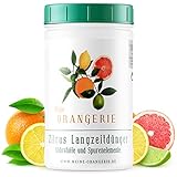 Meine Orangerie - Langzeit-Zitrusdünger [1kg] - Profi Zitruspflanzendünger - Gleichmäßige Langzeit-Wirkung für 6 Monate - Langzeit Zitrusdünger für Citruspflanzen und mediterrane Pflanzen