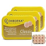 Ohropax Classic Ohrstöpsel, 12 Stück (3 Packungen à 18 Paar)
