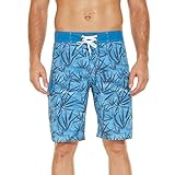 Badehose Herren Blau Badeshorts Herren Kurz Bademode für Herren Schwimmhose Badehosen Boardshorts Bedrucken Taschen Kordelzug Schwarz Badeshort Schwimmshorts Bade H