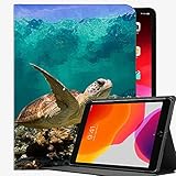 Hülle für iPad Air 2 9.7 'Gehäuseabdeckung, Schildkröte Ozean Water Makro Case Slim Shell Cover für iPad Air2 9,7 Z