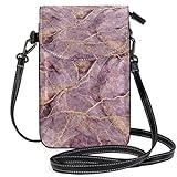 Crossbody Phone Bags for Women Leather Lightweight Shoulder Bag with Card Slots Geometric Marble Texture Purse Wallet Small Bag, Marmoriert 038, Einheitsgröße