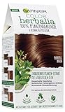 Garnier Haarfarbe, 100% Pflanzenhaarfarbe, für natürliche, glänzende Farbe, vegan, Color Herbalia, Karamellbraun, 3x1 Stück
