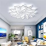 LED Deckenleuchte dimmbar mit fernbedienung farbwechsel Schlafzimmer Deckenlampe moderne Deckenbeleuchtung Wohnzimmerlampe Kronleuchter Lampe TXCCI (120cm/47.2in)
