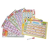 Fudax Pädagogisches Buchspielzeug, Sprachlesebuch, Lernarbeitsbücher, einfach bis komplex arabisch-englische Sprache Jungen Mädchen für Kinder Kinder ab 3 Jahren
